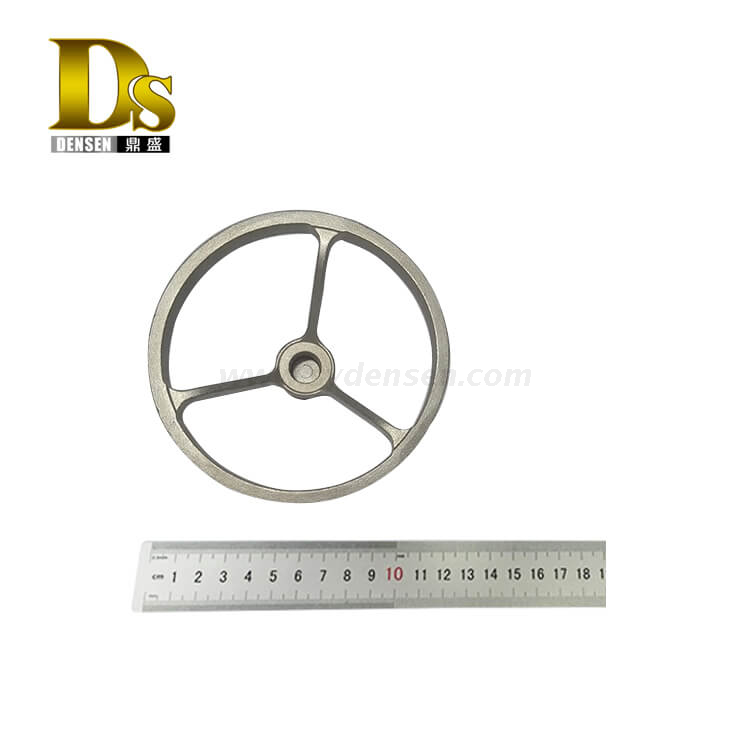 Densen Customized stainless steel 316 Silica sol investment casting and machining handwheel, carbon steel handwheel for valve