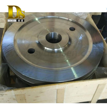 Densen customized oem forging parts,Alloy steel Super large hot Forging track wheels
