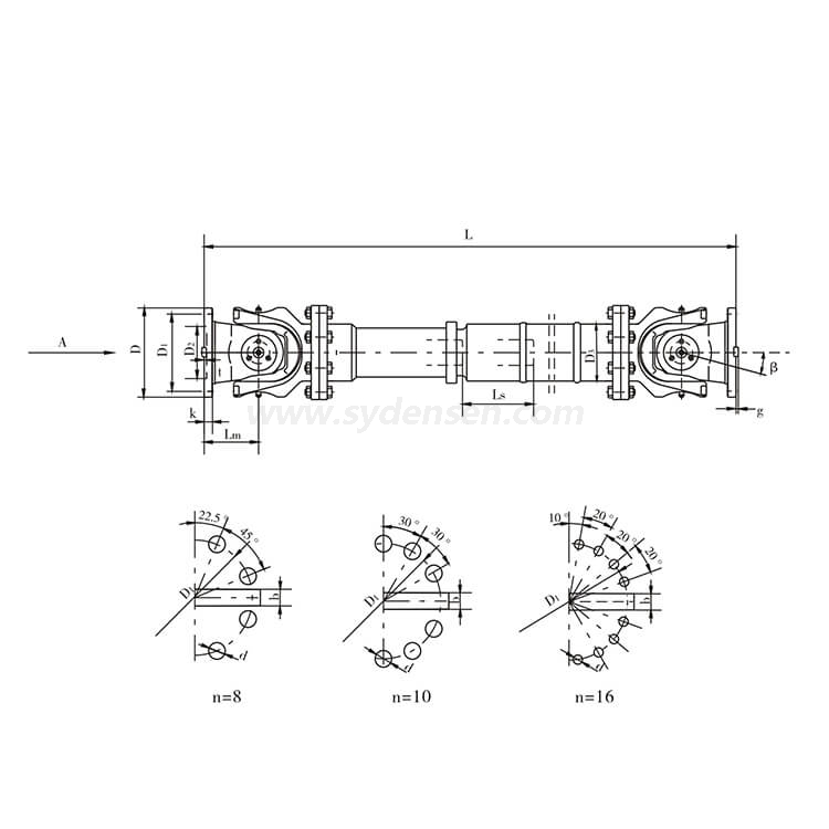 Densen customized universal joint couplings,cross joint coupling