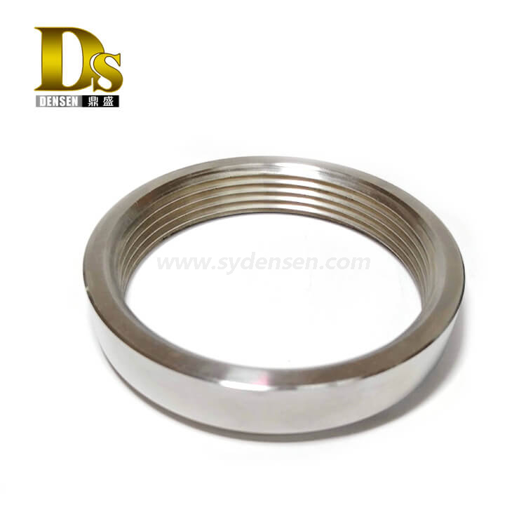 Densen Customized Stainless Steel 304 Pipe machining processing Barrel flange or neck collar flange or Barrel Screw Flange