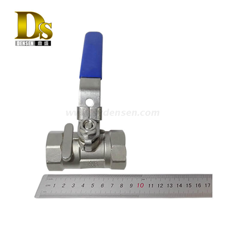 Densen Customized stainless steel 304 Silicon sol casting and machining 1 PC ball valve
