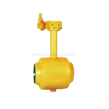 handle underground floating ball valve,extension stem ball valve gas