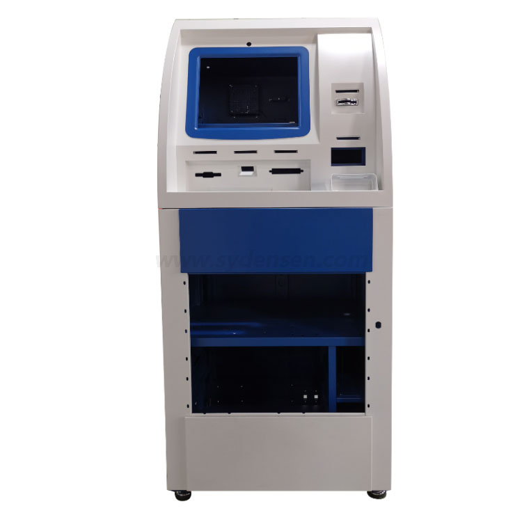 Densen customized stainless steel metal shell cinema automatic ticket vending machine, stainless steel processing service