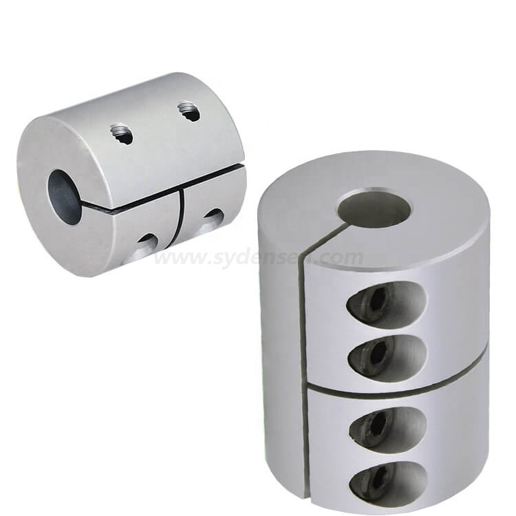 Densen customized Clamp Screw Rigid Coupling CNC Stepper Motor Shaft Coupler 