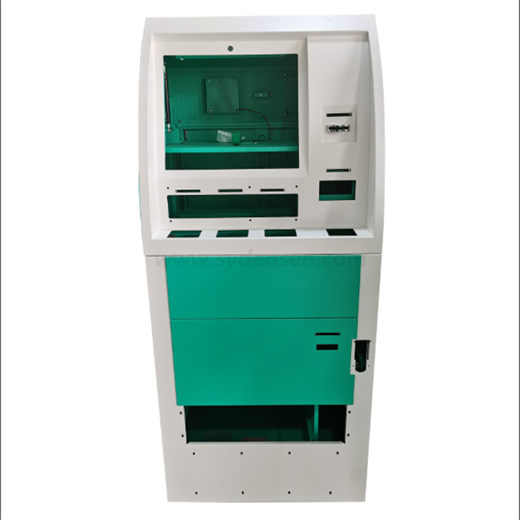 Densen Customized Atm card skimmer 32inch automatic ordering self service touch screen payment kiosk with thermal printer