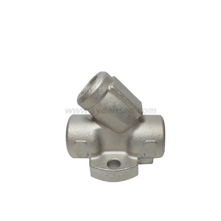 Densen Customized stainless steel 304 Silica sol investment casting y type valve